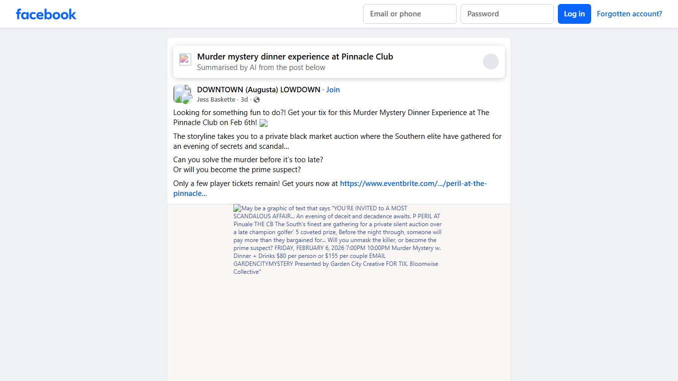 DOWNTOWN (Augusta) LOWDOWN | Looking for something fun to do | Facebook